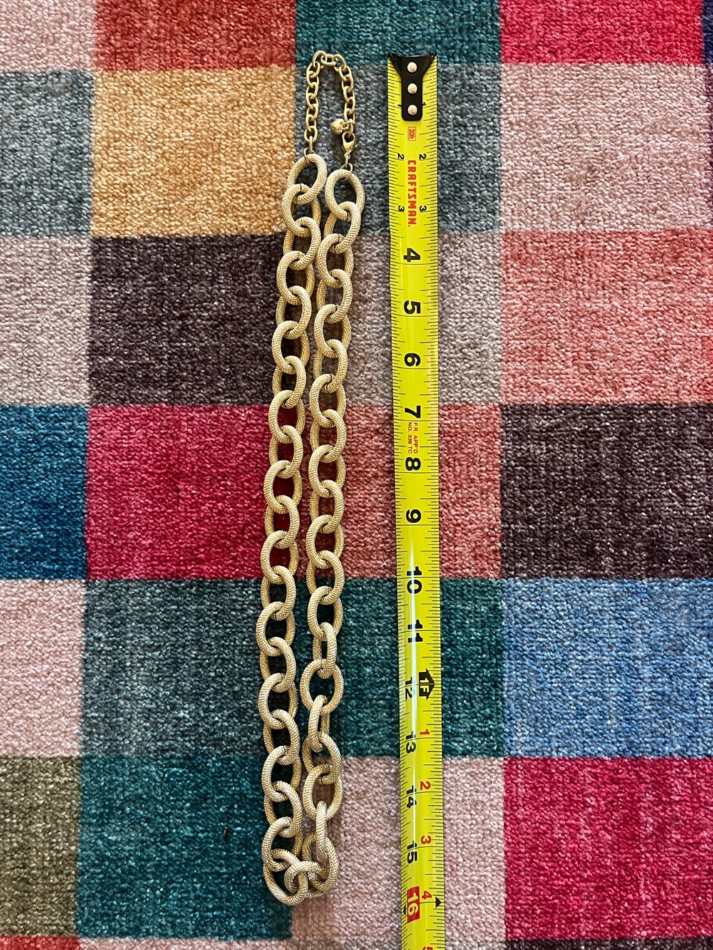 Gold Chain Link Necklace